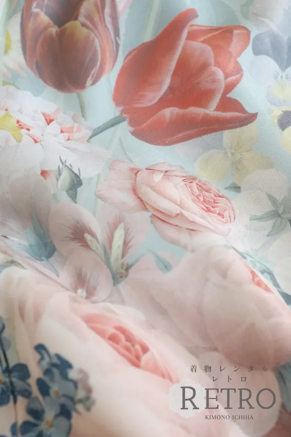 おしゃれでモダンな洋花訪問着